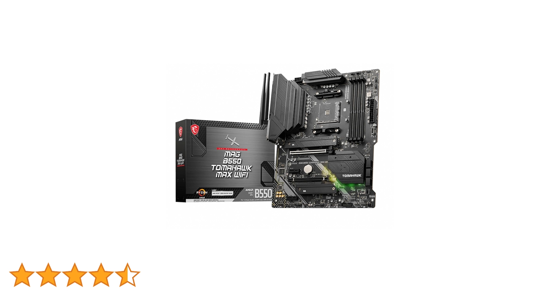 Amazon | MAG B550 Tomahawk MAX WiFi Gaming Motherboard (AMD AM4